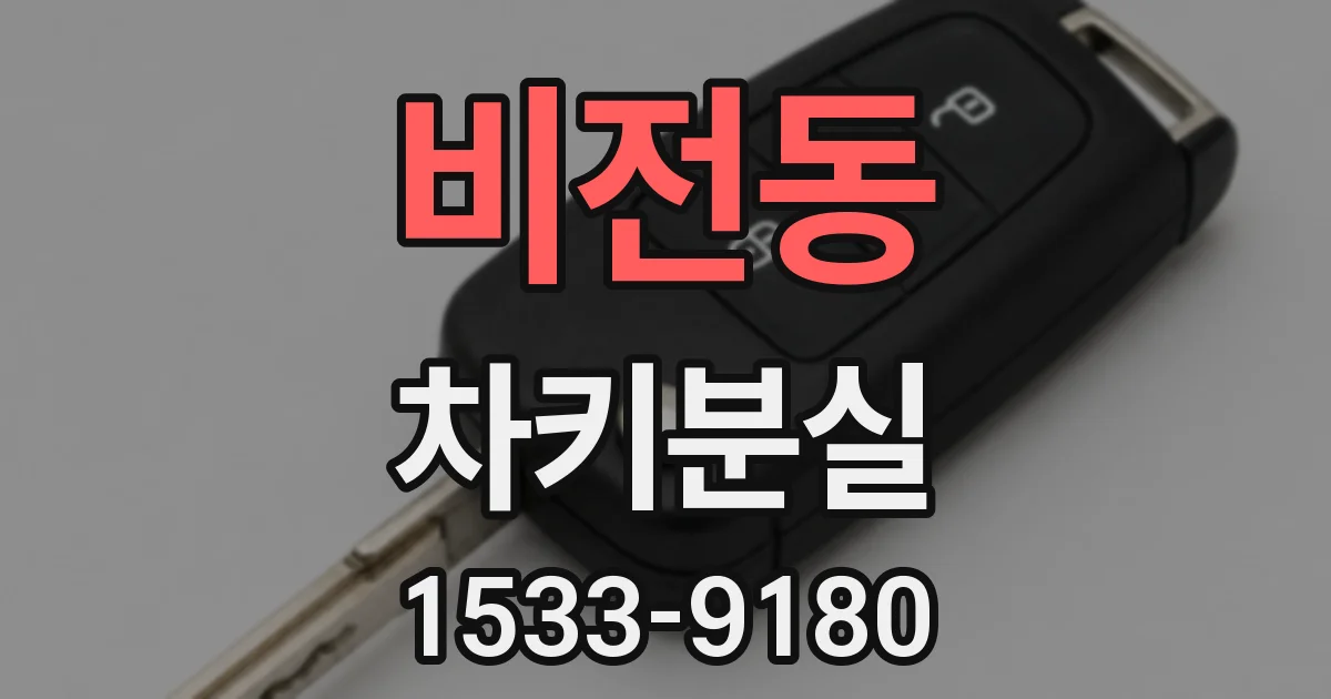 비전동 차키분실