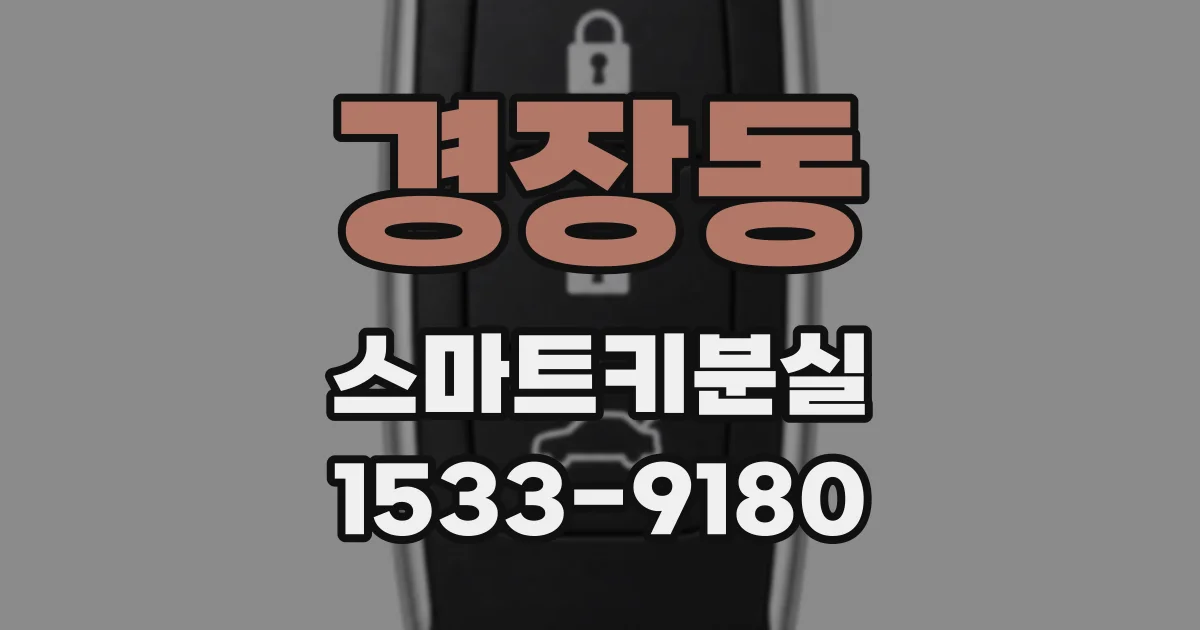경장동 스마트키분실