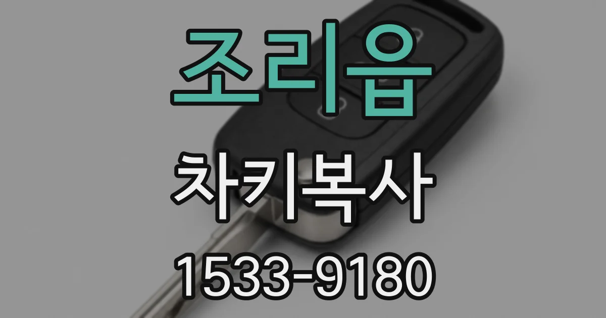 조리읍 차키복사