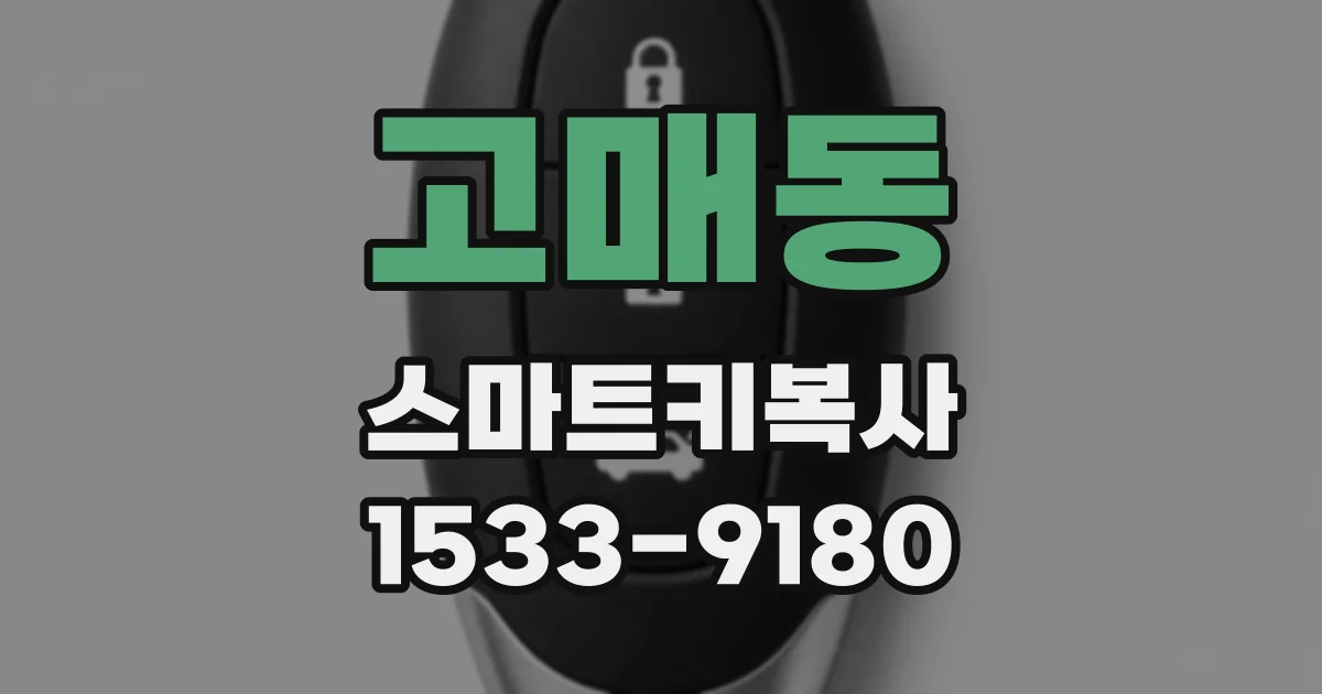 고매동 스마트키복사
