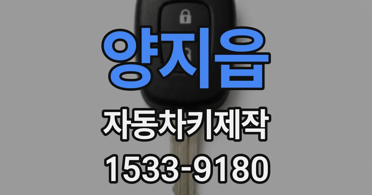 양지읍 자동차키제작