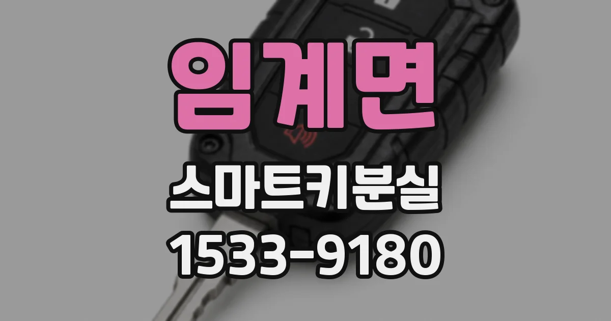 임계면 스마트키분실