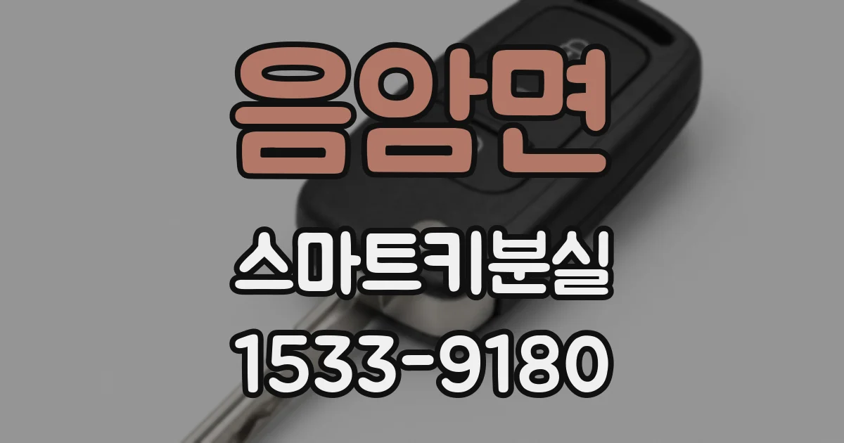 음암면 스마트키분실