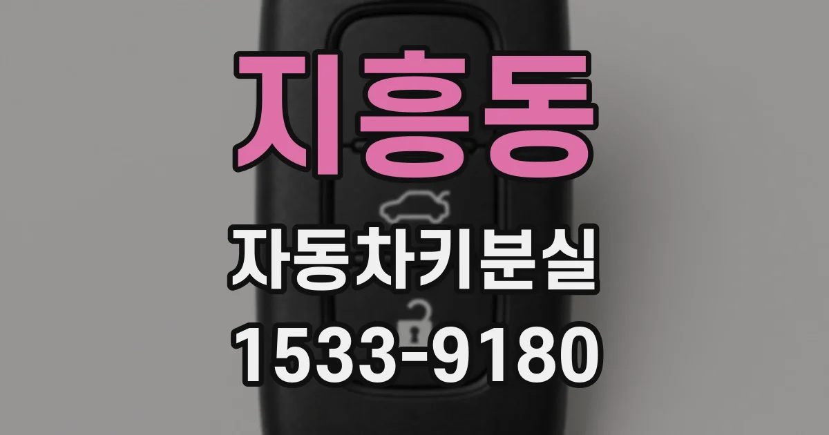 지흥동 자동차키분실