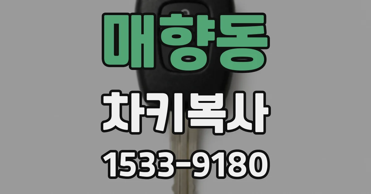 매향동 차키복사