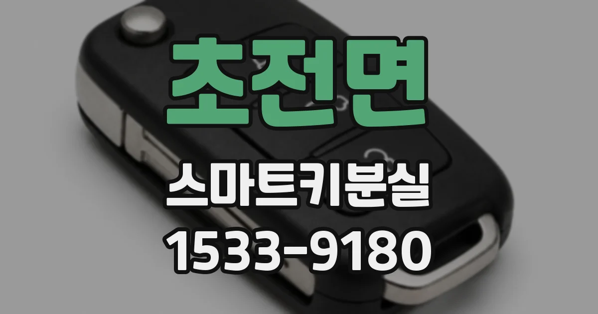 초전면 스마트키분실
