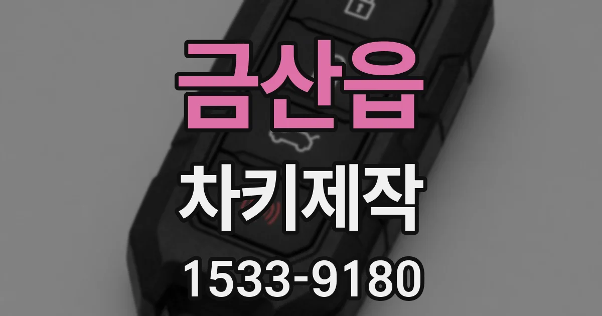 금산읍 차키제작