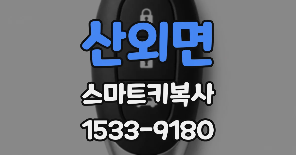 산외면 스마트키복사