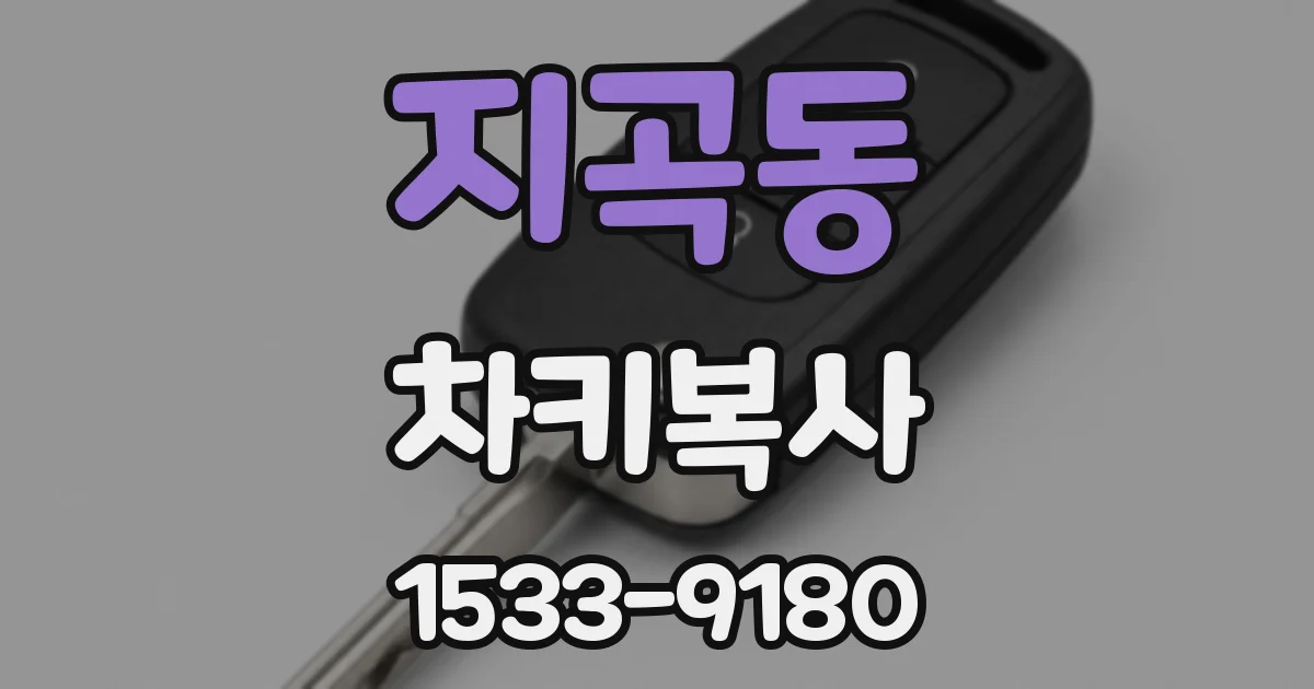 지곡동 차키복사