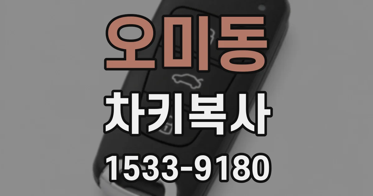 오미동 차키복사