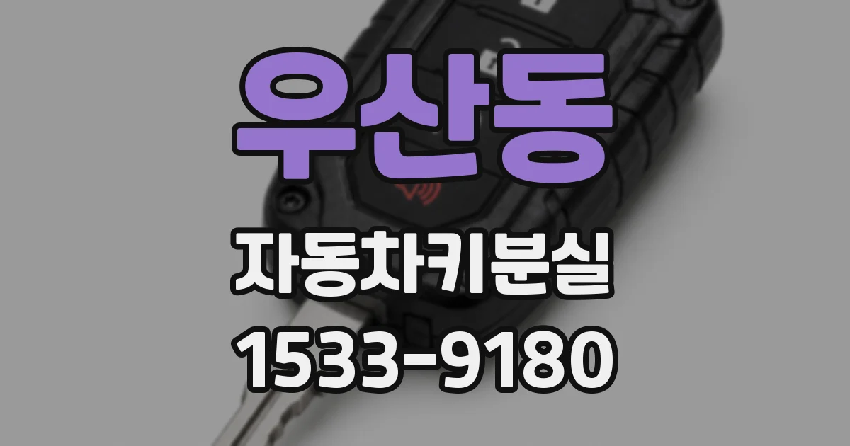 우산동 자동차키분실