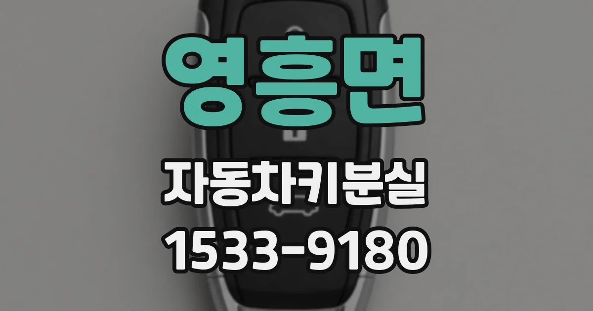 영흥면 자동차키분실