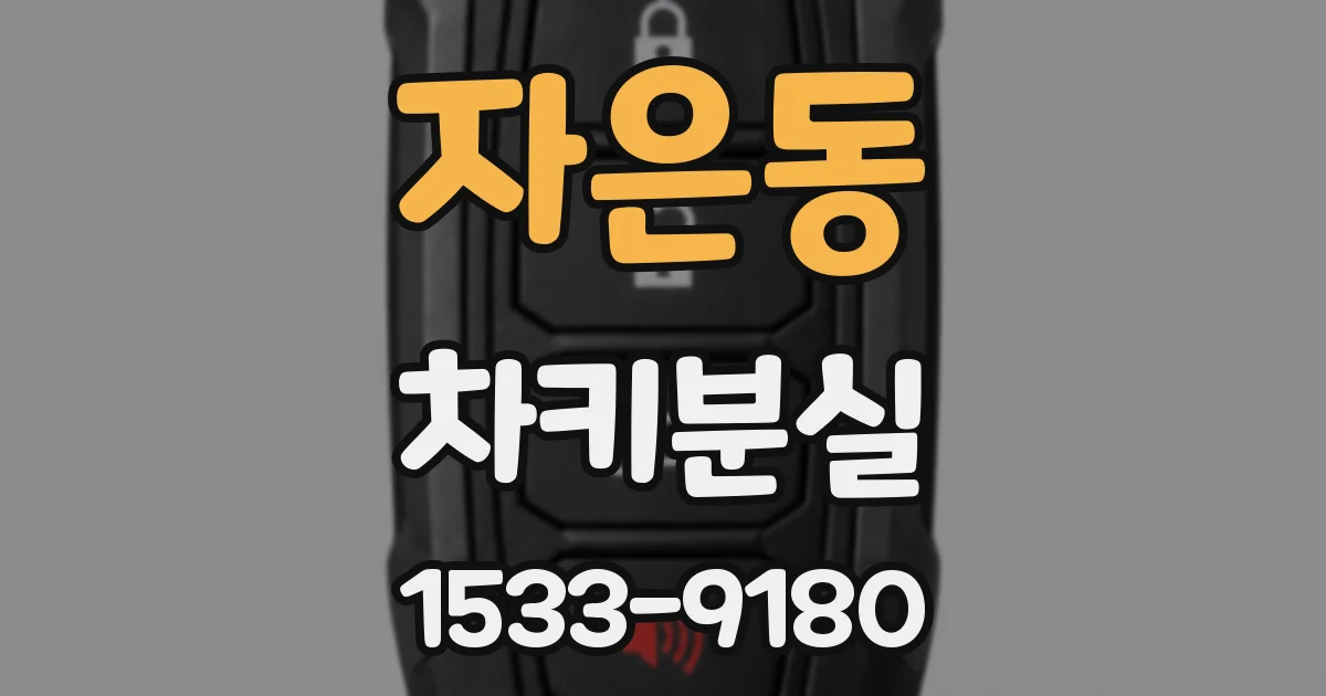 자은동 차키분실