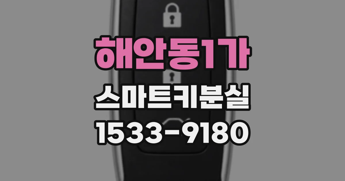 해안동1가 스마트키분실