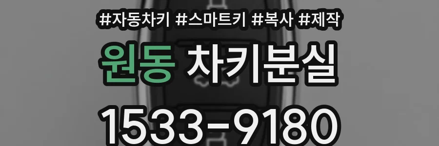 원동 차키분실
