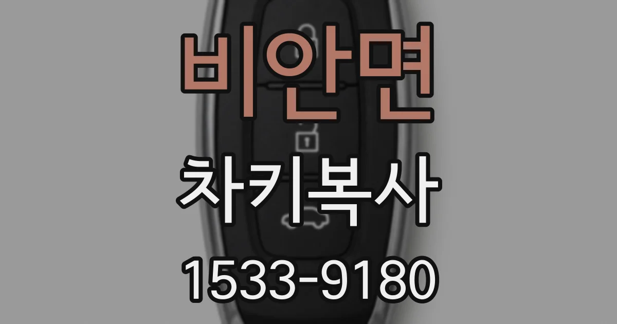 비안면 차키복사