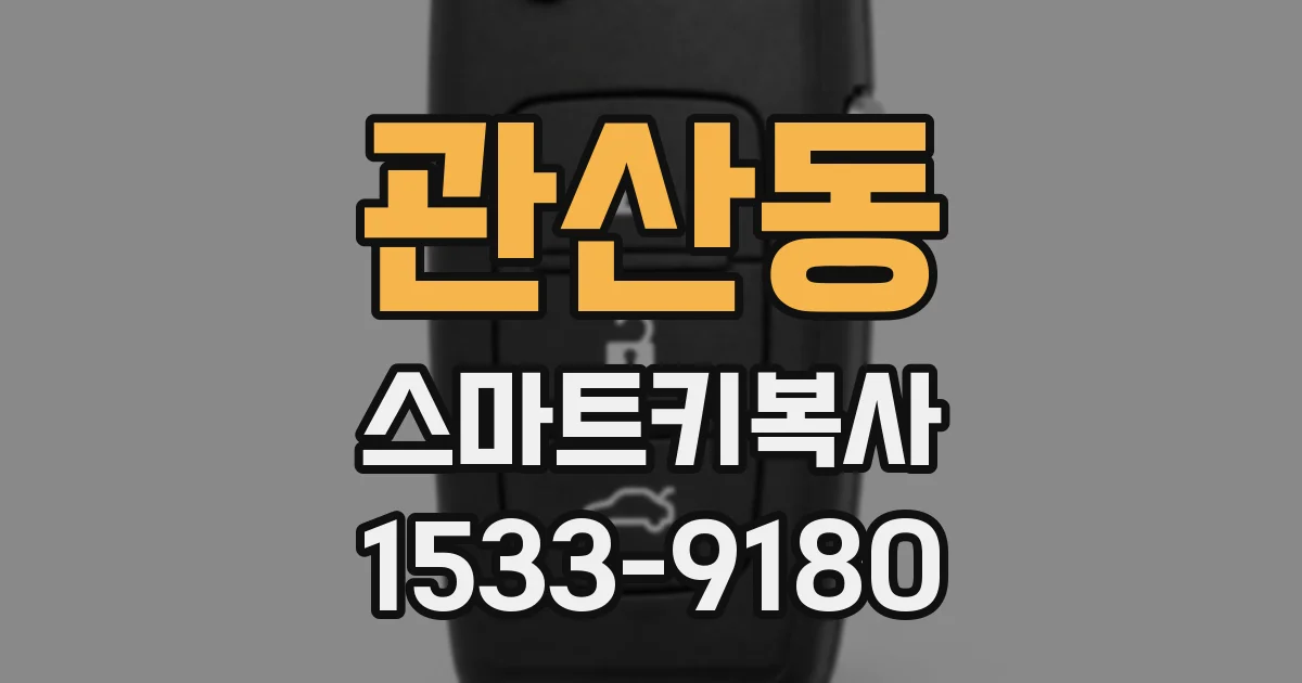 관산동 스마트키복사