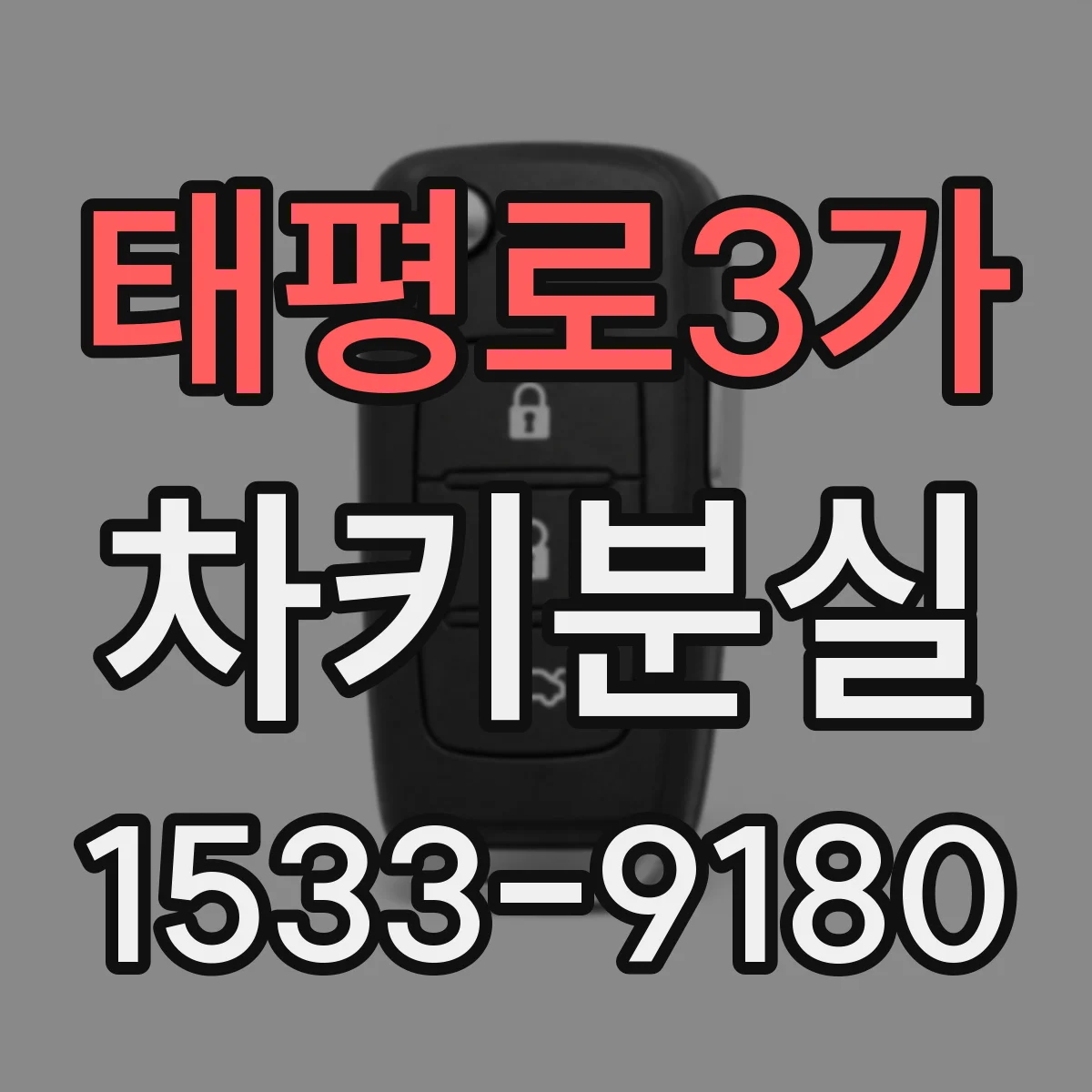 태평로3가 차키분실