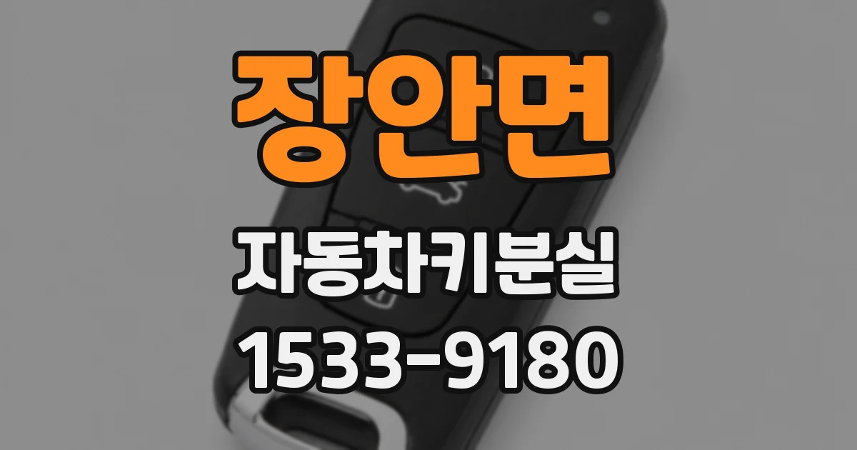 장안면 자동차키분실