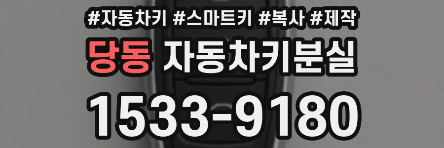 당동 자동차키분실