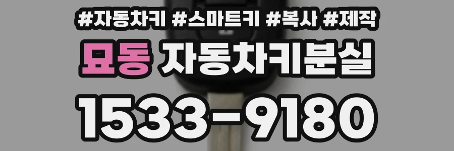 묘동 자동차키분실