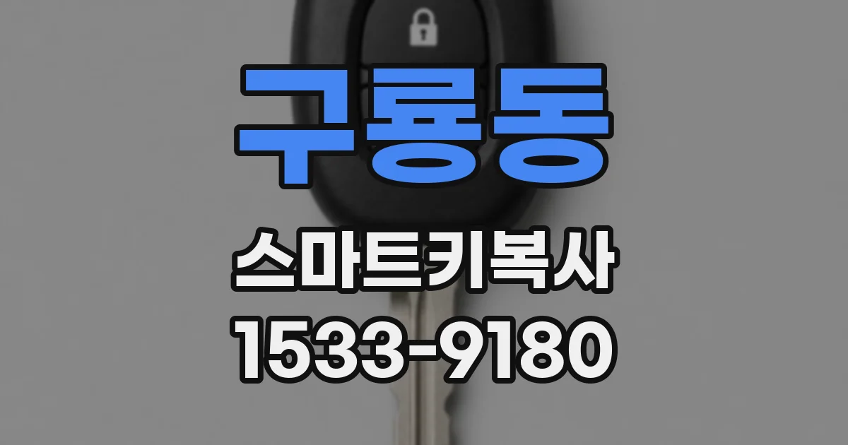 구룡동 스마트키복사