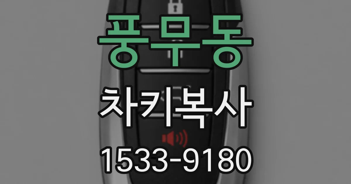 풍무동 차키복사