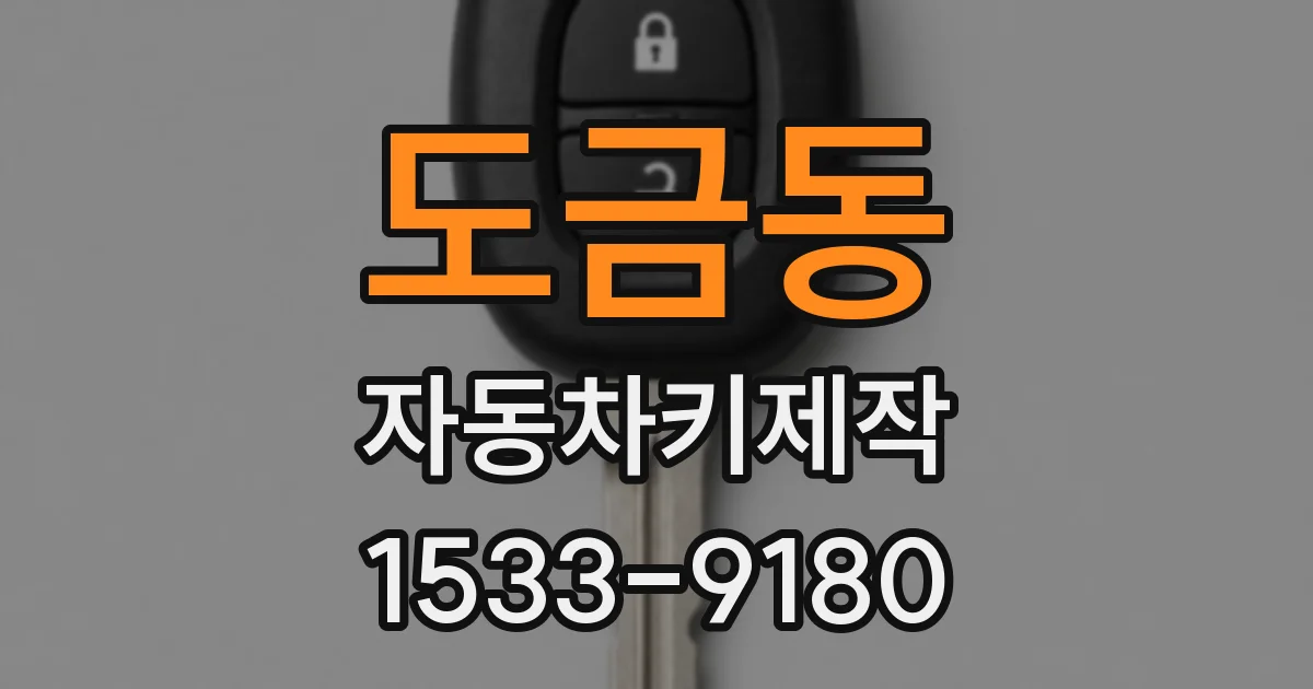 도금동 자동차키제작