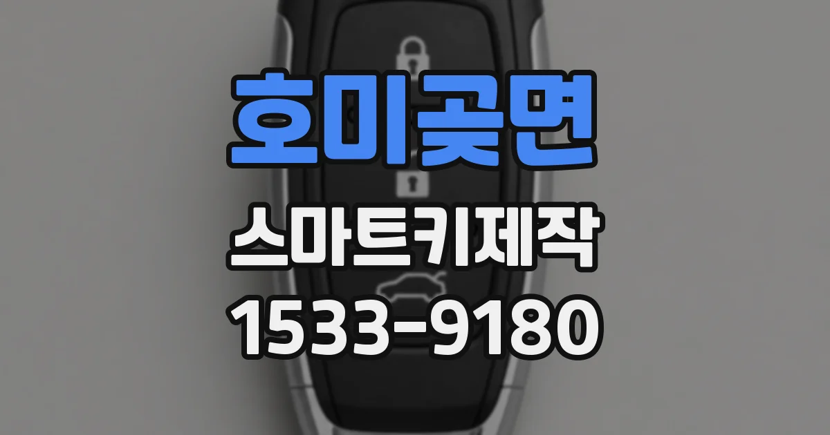 호미곶면 스마트키제작