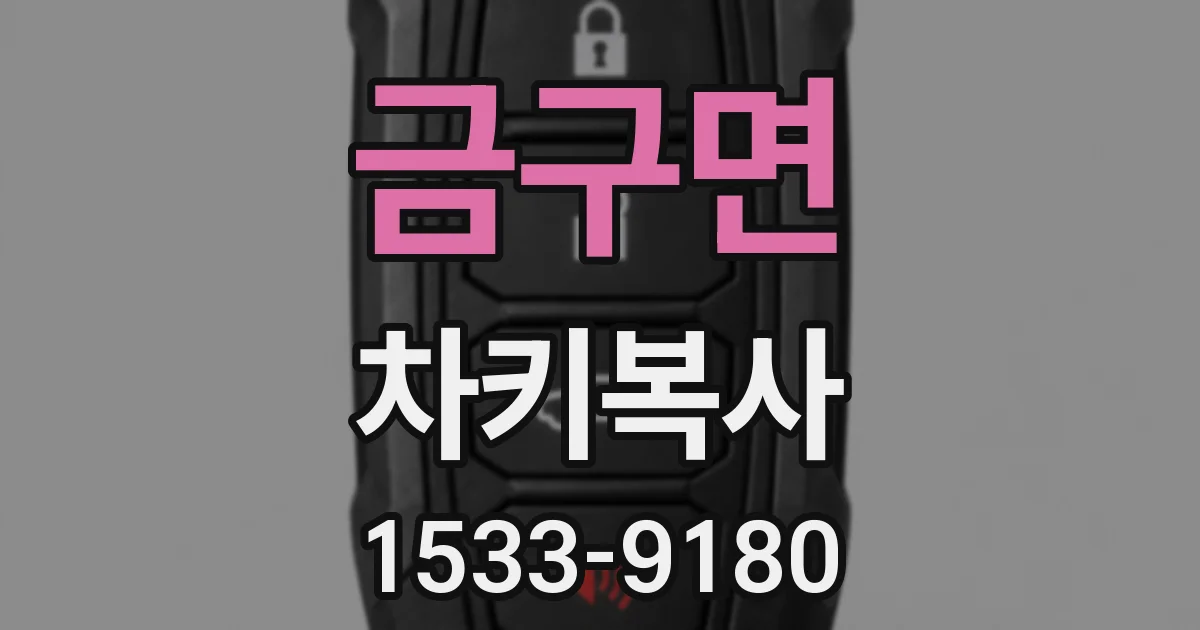 금구면 차키복사