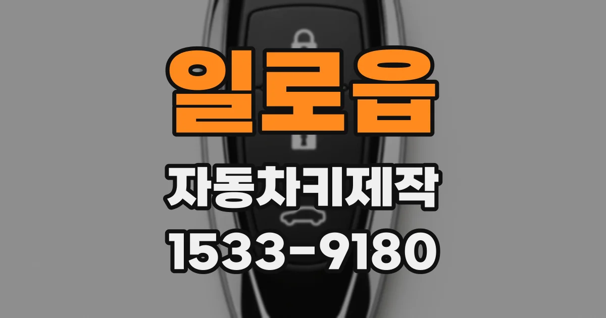 일로읍 자동차키제작