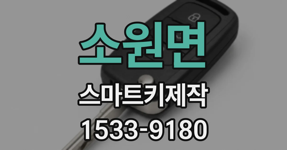 소원면 스마트키제작