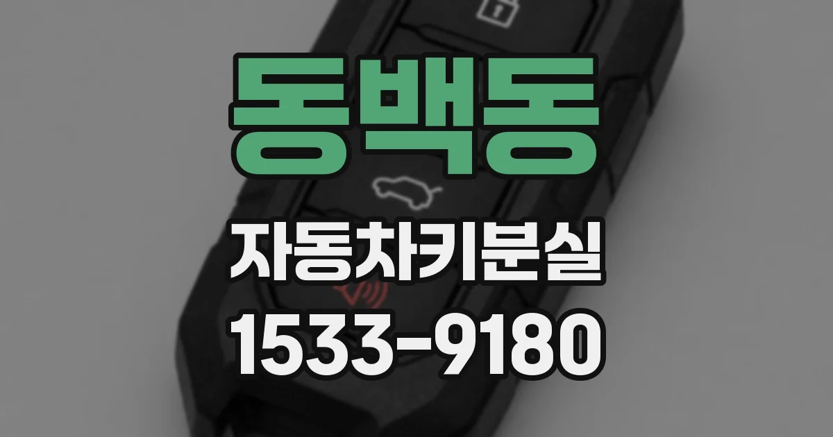 동백동 자동차키분실