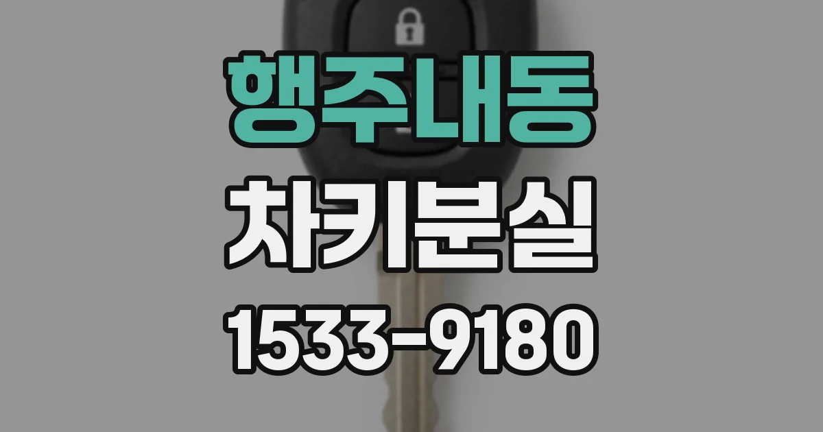 행주내동 차키분실