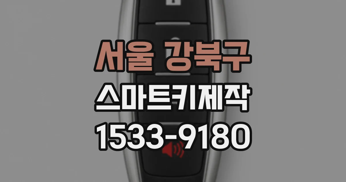 서울 강북구 스마트키제작