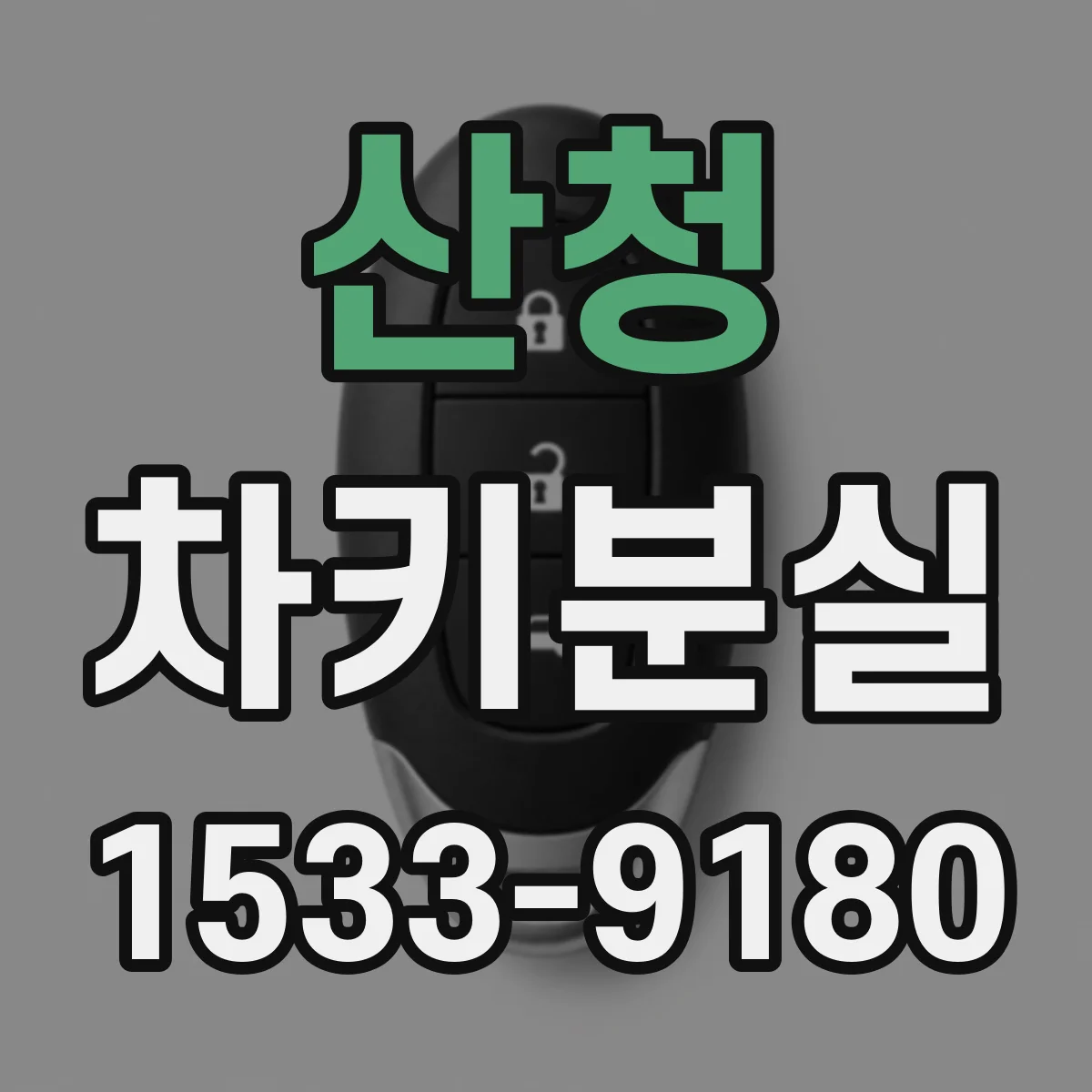 산청 차키분실
