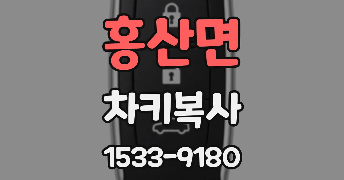 홍산면 차키복사