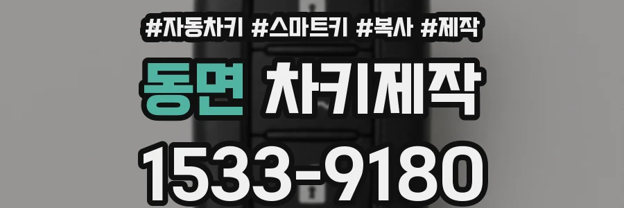 동면 차키제작