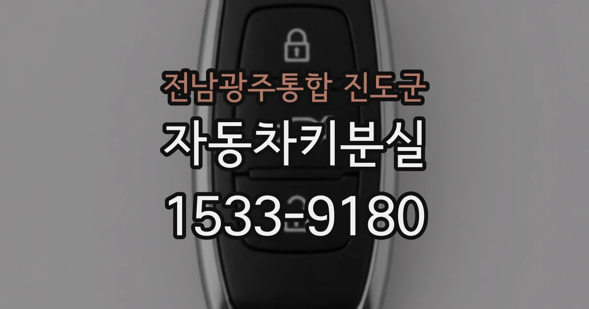 전남광주통합 진도군 자동차키분실