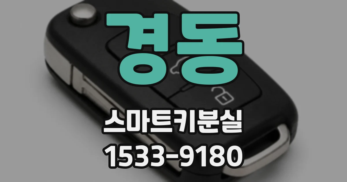 경동 스마트키분실