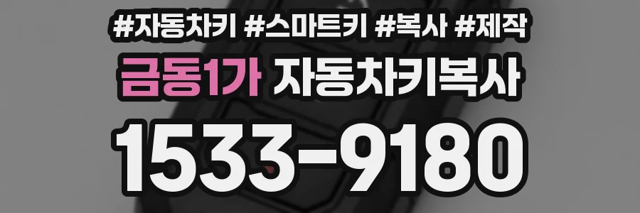 금동1가 자동차키복사