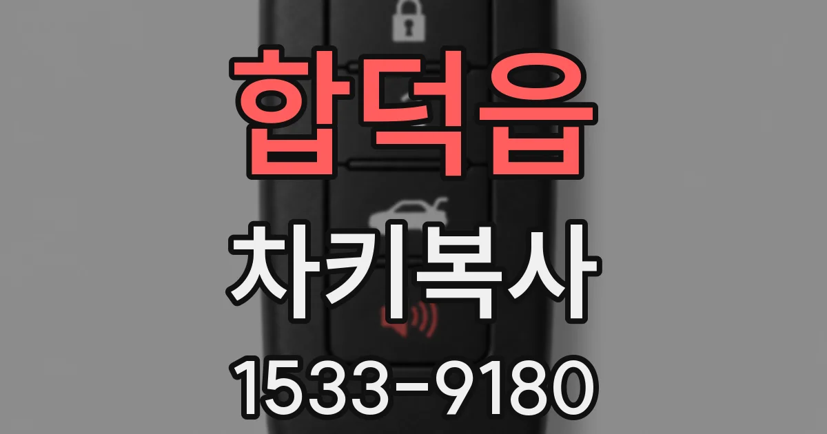 합덕읍 차키복사
