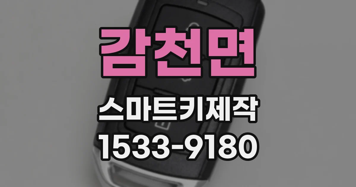 감천면 스마트키제작