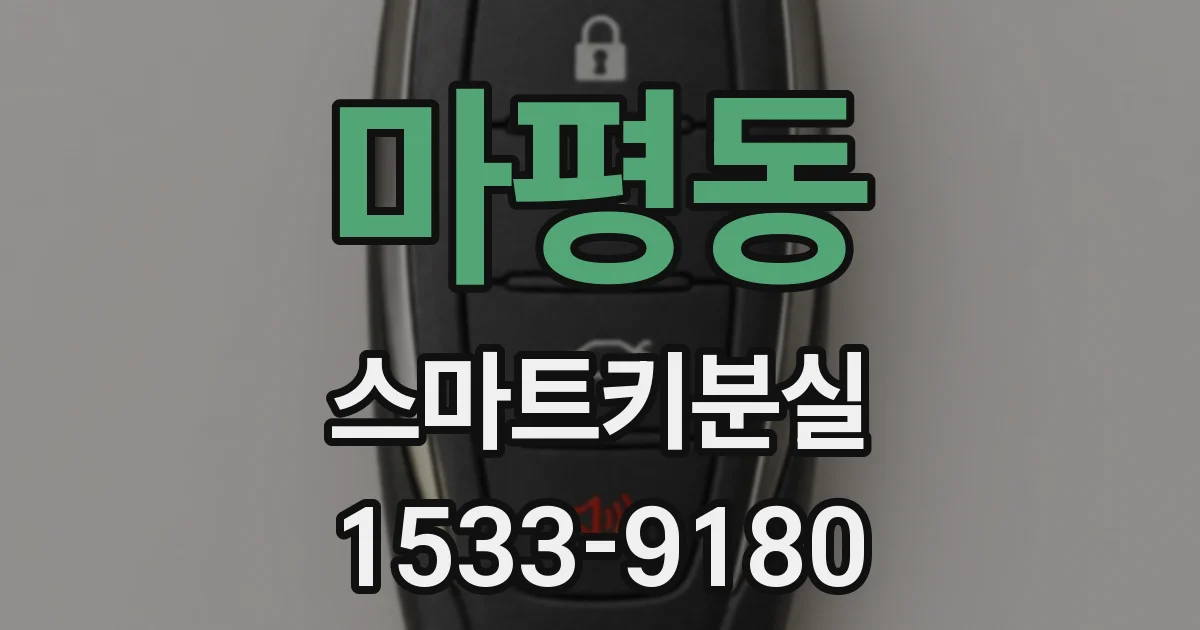 마평동 스마트키분실