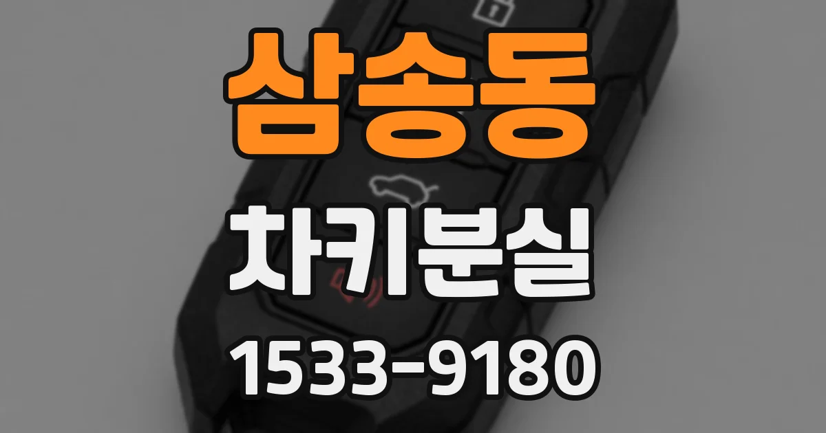 삼송동 차키분실