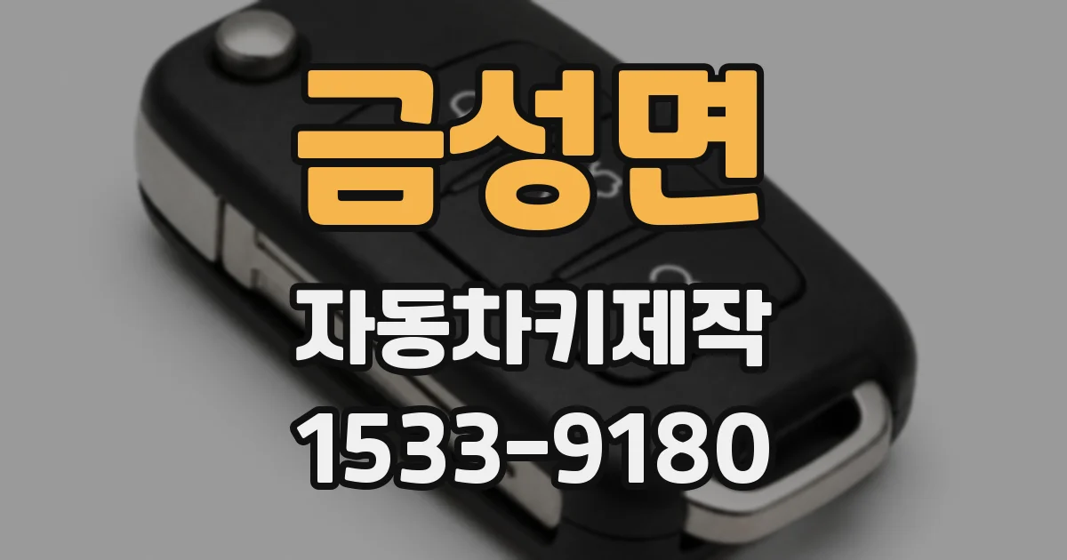 금성면 자동차키제작