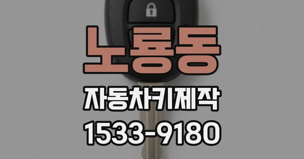 노룡동 자동차키제작