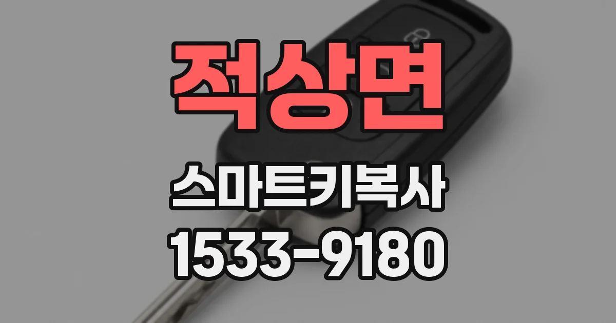 적상면 스마트키복사