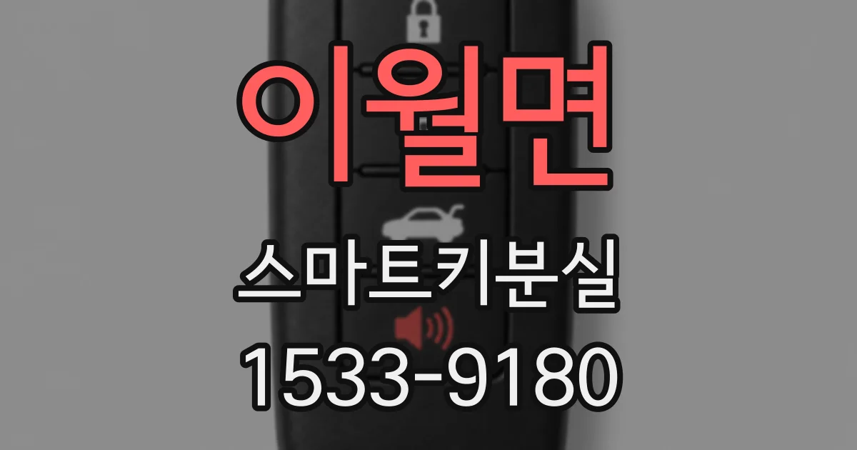 이월면 스마트키분실