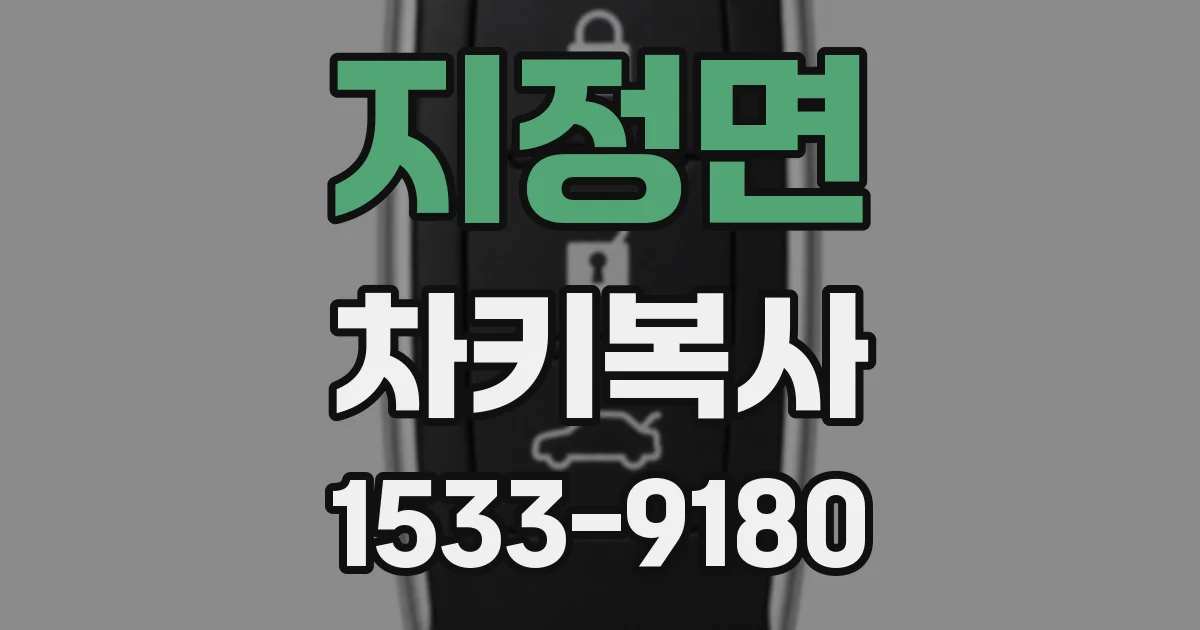 지정면 차키복사